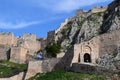 The Acrocorinth fortress, the acropolis of ancient Corinth Royalty Free Stock Photo